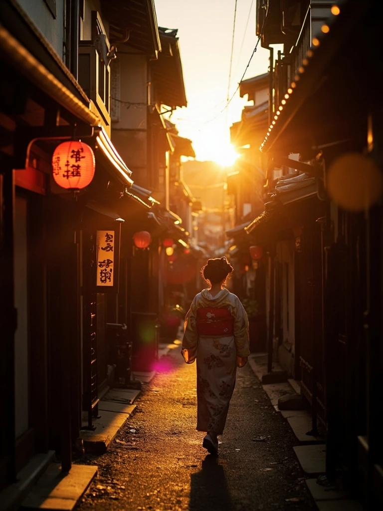 A lantern-lit alley in Kyoto's Pontocho district